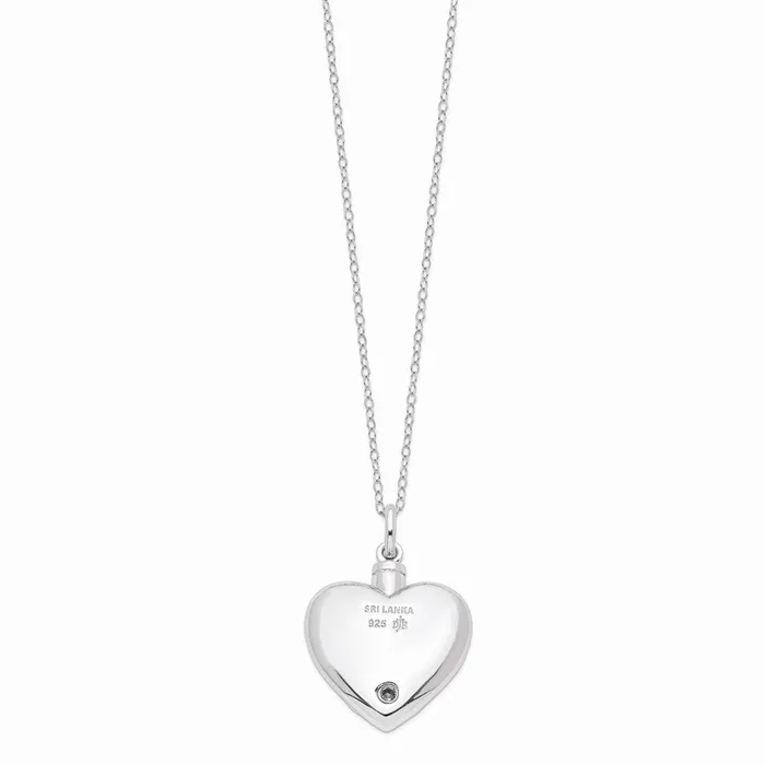 WB Choice Jewelry Necklaces Sterling Silver Antiqued Grieving Heart Ash Holder 18in NecklaceWBCQSX573 WB Choice Jewelry Necklaces Sterling Silver Antiqued Grieving Heart Ash Holder 18in NecklaceWBCQSX573