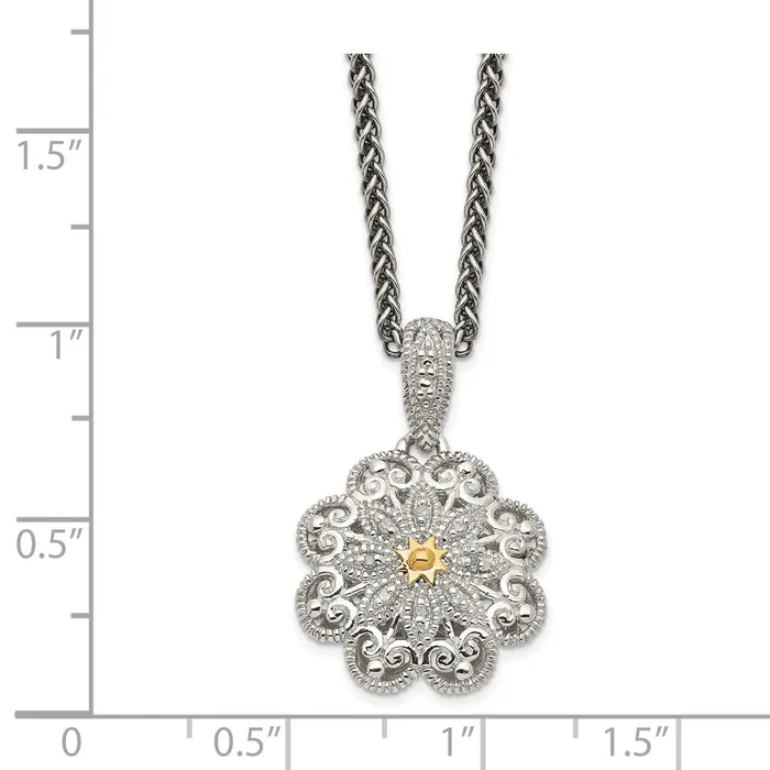 WB Choice Jewelry Necklaces Sterling Silver w14k Diamond Vintage NecklaceWBCQTC519 WB Choice Jewelry Necklaces Sterling Silver w14k Diamond Vintage NecklaceWBCQTC519