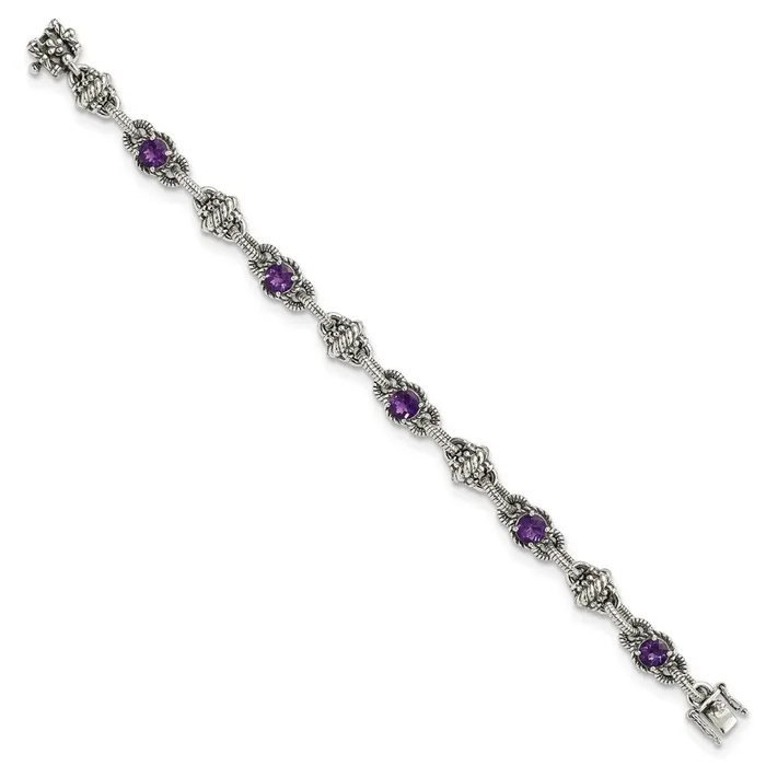 WB Choice Jewelry Sterling Silver Amethyst BraceletWBCQTC376 Bracelets WB Choice Jewelry Sterling Silver Amethyst BraceletWBCQTC376 Bracelets
